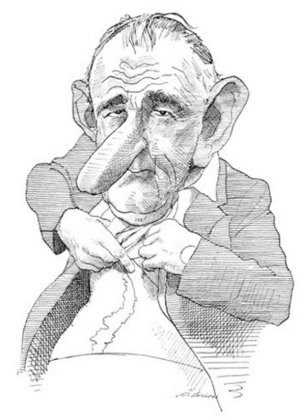 David Levine’s “Lyndon Baines Johnson” (1966). ((c) Eve and ...