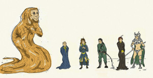 God Emperor of Dune doodles by Llewxam888