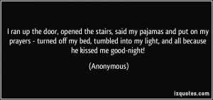 Good Night Prayer Quotes More anonymous quotes