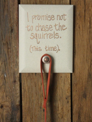 Dog Leash Holder Plaque I promise not to by OddnoxiousHandmades, $25 ...