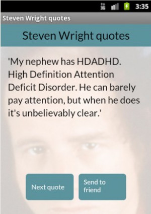 View bigger - Steven Wright quotes for Android screenshot