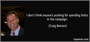 The Campaign Quotes Limits in the campaign.