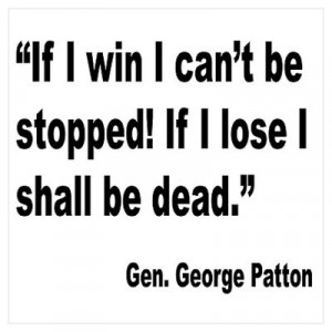 Patton Army Team Quote Wall Decal