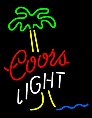 Sign Coors Light Neon Beer