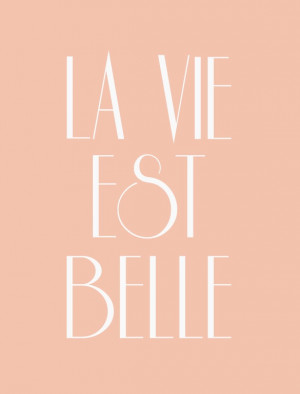 La vie est belle Life is beautiful | Words