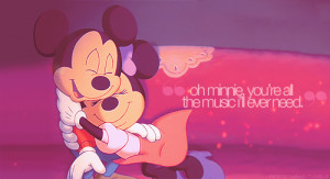 Mickey Mouse and Minnie Love Quotes