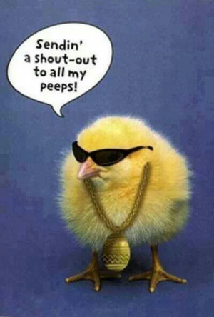 sending a shout out to all my peeps