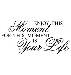 Enjoy the little things in life - Wall Quote