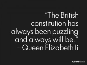 The British constitution has always been puzzling and always will be