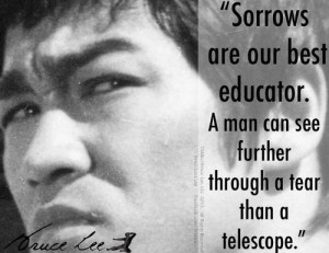 Sorrows are our best educator. A man can see further through a tear ...
