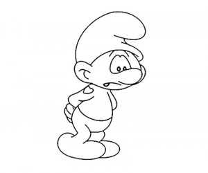 Hefty Smurf Coloring Pages