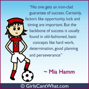 like opportunity, luck and timing are important. But the backbone ...