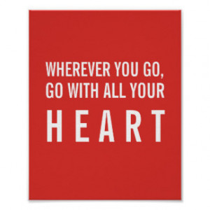 Inspiring Quotes Famous Confucius Quotations Red Poster