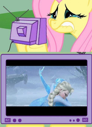 Fluttershy Meme Frozen Eagc