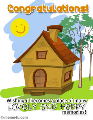 greeting for new home, greeting cards for new home, congratulations ...