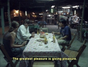 The greatest pleasure is giving pleasure. Y Tu Mama Tambien quotes