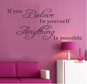 Wall-Sticker-Black-Quotes-Believe-Yourself-Beauty-Decol-27-11-IN ...