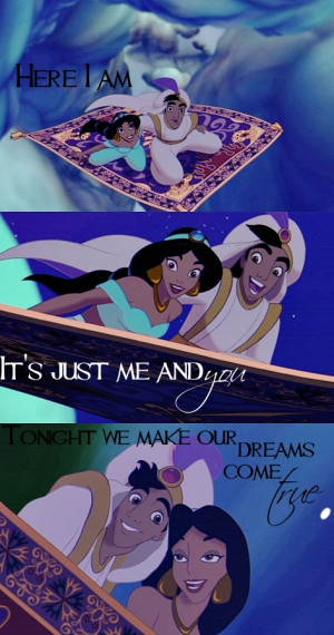 Disney Princess Jasmine and Aladdin