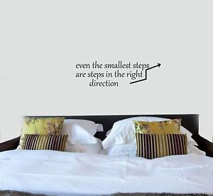 Details about Small Steps -Inspirational quote, Wall Art, Decal ...