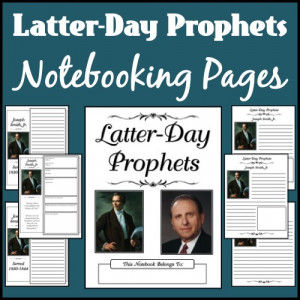 Latter-Day Prophets Notebooking Pages - Basic Lines