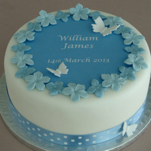 personalised boys christening cake kit by clever little cake kits