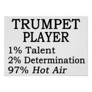 Trumpet Player Hot Air Posters