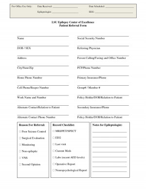 Home Health Referral Form Template
