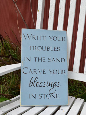 ... troubles in the sand beach themed inspirational quote painted wood
