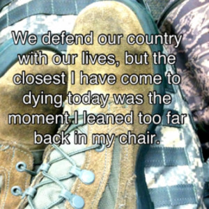 Quote from an Airman. Sounds like Dan with his randomly broken foot.