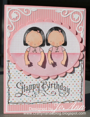 Happy Birthday Twin Images For my card i used the two