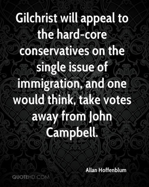 Gilchrist will appeal to the hard-core conservatives on the single ...