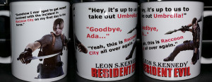 Details about Resident Evil- LEON S KENNEDY FUNNY QUOTES- Coffee MUG ...
