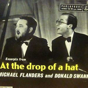 Michael Flanders 7 Vinyl At The Drop Of A Hat Parlophone GEP 8725 UK
