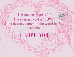 Sweetest Day Poems The sweetest word is love