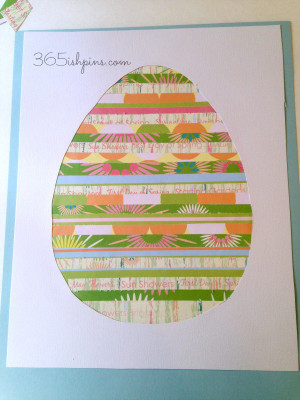great easy Easter craft And a great way to use up some of my paper
