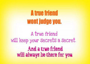 True Friend Friendship Quote