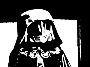 Black & White: Rick Moranis as Dark Helmet in Spaceballs
