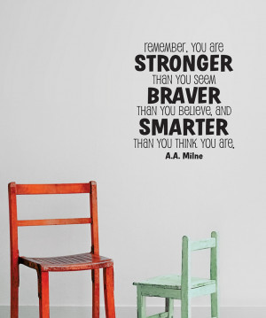 Belvedere Black Whimsical 'Stronger, Braver, Smarter' Wall Quote