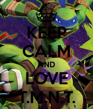keep calm and love ninja turtles