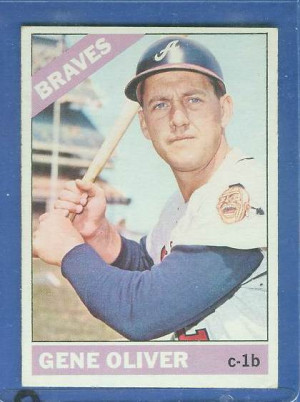 1966 Topps #541 Gene Oliver SCARCE SHORT PRINT HI# [#b] (Braves ...