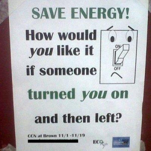 HELP SAVE ENERGY