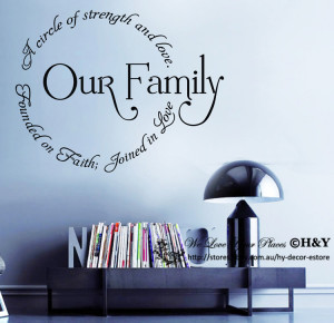Family Circle ~ Wall Art Quote