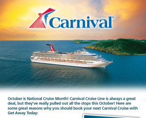 Get Away Today Vacations - Official Site - Carnival Cruise Line Sale