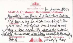 the absolutely true diary of part time indian