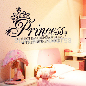Wall Decals Quotes and Sayings Princess Wall Stickers Vinyl Quotes ...
