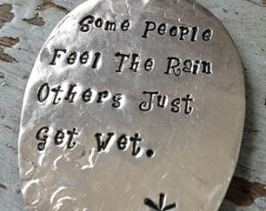 STaMPeD ViNTaGe uPCyCLeD SPooN JeWe LRy PeNDaNT - BoB MaRLey QuoTe ...