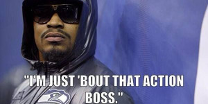 Marshawn Lynch is just Bout that action! www.footballfanhq.com