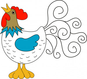 ... an egg and it's not fertilized by the rooster, then it's breakfast