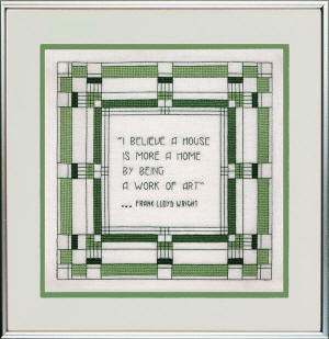 Frank Lloyd Wright Heller House Sampler cross stitch