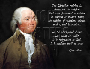 John Adams Christian Quote Poster